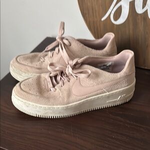 Nike Pink Suede Sneakers